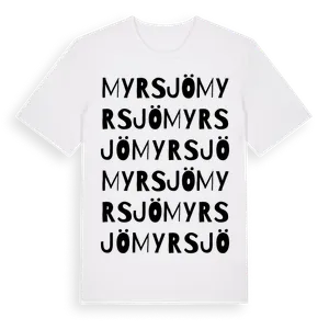 Myrsjö ordlek t-shirt – ekologisk bomull t-shirt från Pinshirt