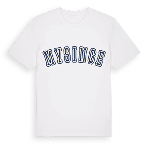 Mysinge college t-shirt – ekologisk bomull t-shirt från Pinshirt