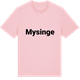 Pink Cotton t-shirt med Mysinge fetstil t-shirt
