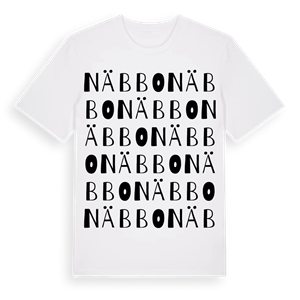 Näbbo ordlek t-shirt – ekologisk bomull t-shirt från Pinshirt