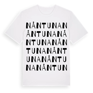 Nåntuna ordlek t-shirt – ekologisk bomull t-shirt från Pinshirt