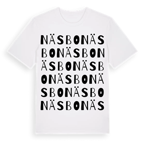 Näsbo ordlek t-shirt – ekologisk bomull t-shirt från Pinshirt
