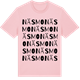 Pink Cotton t-shirt med Näsmo ordlek t-shirt