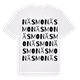 White t-shirt med Näsmo ordlek t-shirt