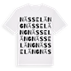 White t-shirt med Nässeläng ordlek t-shirt