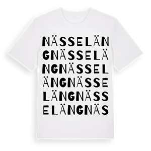 Nässeläng ordlek t-shirt – ekologisk bomull t-shirt från Pinshirt