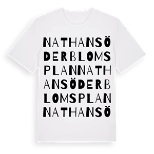 Nathan Söderbloms plan ordlek t-shirt – ekologisk bomull t-shirt från Pinshirt