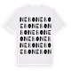 White t-shirt med Nebo ordlek t-shirt