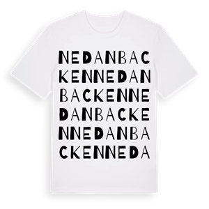 Nedanbacken ordlek t-shirt – ekologisk bomull t-shirt från Pinshirt