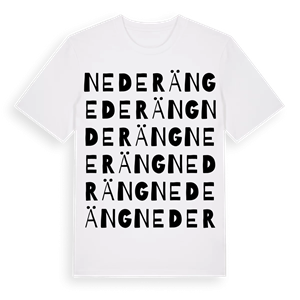 Nederäng ordlek t-shirt – ekologisk bomull t-shirt från Pinshirt