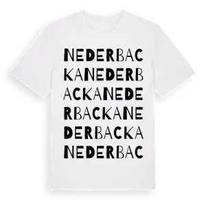 Nederbacka ordlek t-shirt – ekologisk bomull t-shirt från Pinshirt