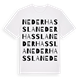 Nederhassla ordlek t-shirt