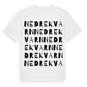 Nedre Kvarn ordlek t-shirt – ekologisk bomull t-shirt från Pinshirt
