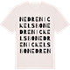 Vintage White t-shirt med Nedre Nickelsbo ordlek t-shirt