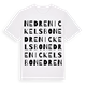 Nedre Nickelsbo ordlek t-shirt