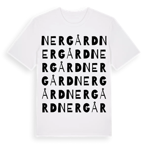 Nergård ordlek t-shirt – ekologisk bomull t-shirt från Pinshirt