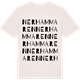 Vintage White t-shirt med Nerhammaren ordlek t-shirt
