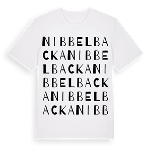 Nibbelbacka ordlek t-shirt – ekologisk bomull t-shirt från Pinshirt