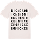 Vintage White t-shirt med Nickebo ordlek t-shirt