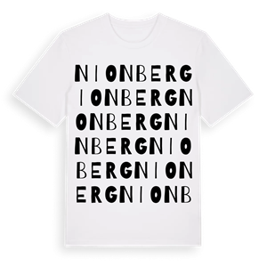 Nionberg ordlek t-shirt – ekologisk bomull t-shirt från Pinshirt