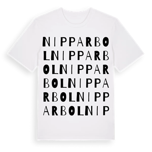 Nipparbol ordlek t-shirt – ekologisk bomull t-shirt från Pinshirt