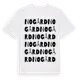 White t-shirt med Nogård ordlek t-shirt