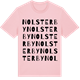 Pink Cotton t-shirt med Nolsterby ordlek t-shirt