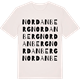 Vintage White t-shirt med Nordanberg ordlek t-shirt