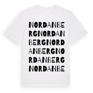 Nordanberg ordlek t-shirt – ekologisk bomull t-shirt från Pinshirt