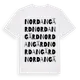 White t-shirt med Nordangärd ordlek t-shirt