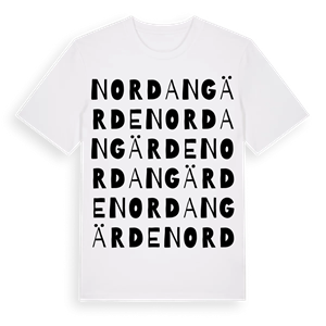 Nordangärde ordlek t-shirt – ekologisk bomull t-shirt från Pinshirt