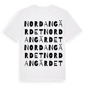 Nordangärdet ordlek t-shirt – ekologisk bomull t-shirt från Pinshirt