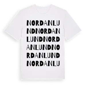 Nordanlund ordlek t-shirt – ekologisk bomull t-shirt från Pinshirt