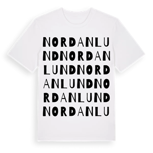 Nordanlund ordlek t-shirt – ekologisk bomull t-shirt från Pinshirt