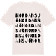 Vintage White t-shirt med Nordansjö ordlek t-shirt