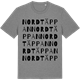 Mid Heather Gray t-shirt med Nordtäppan ordlek t-shirt