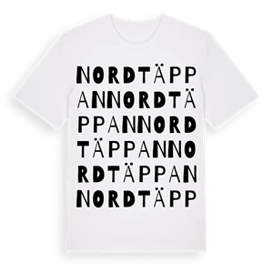 Nordtäppan ordlek t-shirt – ekologisk bomull t-shirt från Pinshirt