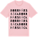 Pink Cotton t-shirt med Norr Hårsbäck ordlek t-shirt