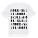 Norr-Skulla ordlek t-shirt