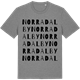 Mid Heather Gray t-shirt med Norra Dalby ordlek t-shirt