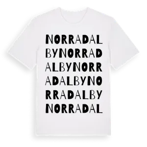 Norra Dalby ordlek t-shirt – ekologisk bomull t-shirt från Pinshirt