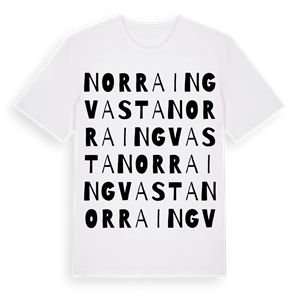 Norra Ingvasta ordlek t-shirt – ekologisk bomull t-shirt från Pinshirt
