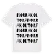 White t-shirt med Norra Koltorp ordlek t-shirt