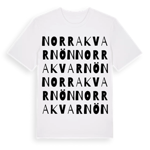 Norra Kvarnön ordlek t-shirt – ekologisk bomull t-shirt från Pinshirt