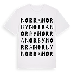 Norra Norby ordlek t-shirt – ekologisk bomull t-shirt från Pinshirt