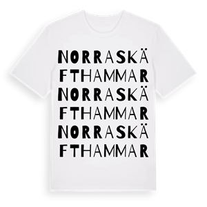 Norra Skäfthammar ordlek t-shirt – ekologisk bomull t-shirt från Pinshirt