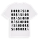 White t-shirt med Norråsbo ordlek t-shirt