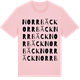 Pink Cotton t-shirt med Norrbäck ordlek t-shirt