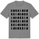 Mid Heather Gray t-shirt med Norrbo ordlek t-shirt