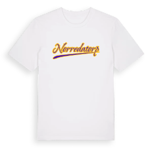 Norredatorp baseball t-shirt – ekologisk bomull t-shirt från Pinshirt